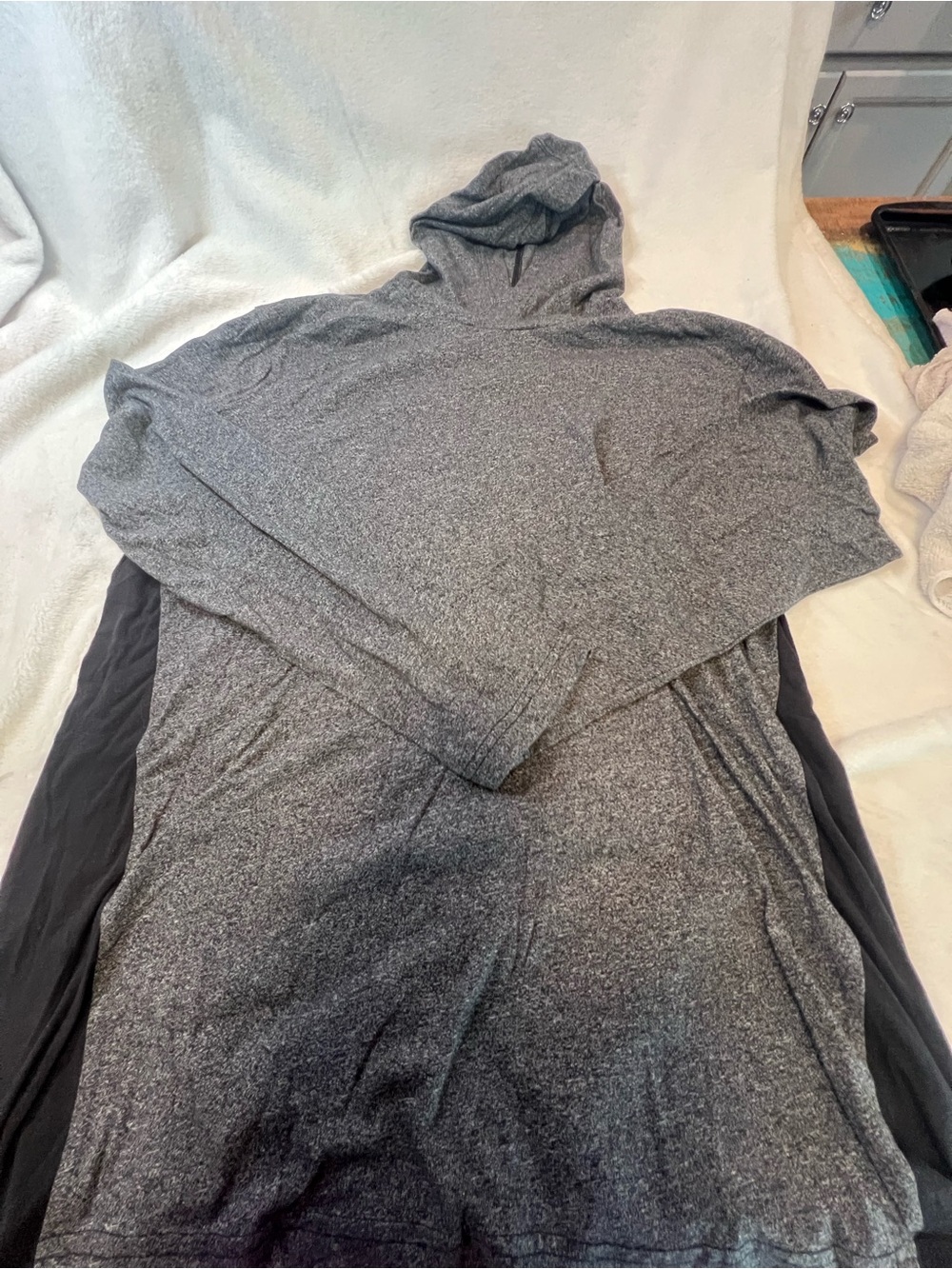 Route 66 Men’s Gray Hooded Zip-Up Sweater